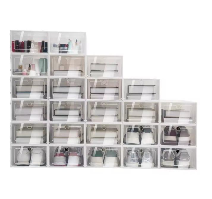 Set van 24 Transparante Schoenenboxen – Stapelbare Opbergers, Huis en Inrichting, Kasten | Schoenenkasten, Nieuw, Verzenden
