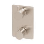 BWS Afbouwdeel Round 2-Weg RVS tbv Thermostatisch Inbouwdeel, Ophalen of Verzenden, Nieuw, Kraan