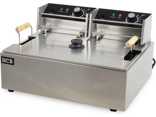 HCB® - Professionele Horeca Visfriteuse - 14 liter - RVS -, Huis en Inrichting, Woonaccessoires | Overige, Nieuw, Verzenden