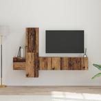 vidaXL Tv-meubelset 5 pcs Oud hout 181 x 30 x 120 cm Bewerkt, Verzenden, 100 tot 150 cm, 150 tot 200 cm, Nieuw