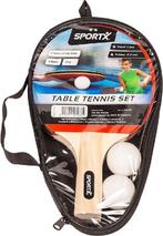 SportX Tafeltennis set incl. Ballen in Tas **, Sport en Fitness, Tafeltennis, Ophalen of Verzenden, Zo goed als nieuw