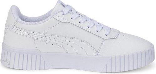 PUMA Carina 2,0 Jr Meisjes Sneakers - Wit/Zilver - Maat 37,5, Kleding | Dames, Schoenen, Wit, Nieuw, Verzenden