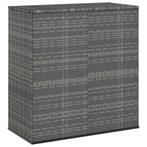 Tuinbox 100x49x103,5 cm polyetheen rattan grijs, Tuin en Terras, Nieuw, Verzenden