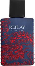 REPLAY SIGNATURE RED DRAGON FOR MAN EDT FLES 50 ML, Verzenden, Nieuw