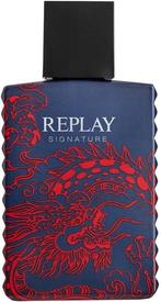 REPLAY SIGNATURE RED DRAGON FOR MAN EDT FLES 50 ML, Nieuw, Verzenden