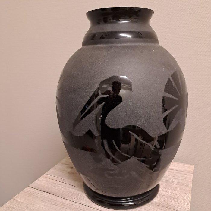 verreries de Rupel - Paul Heller - Balustervaas - Glas, Antiek en Kunst, Antiek | Glas en Kristal