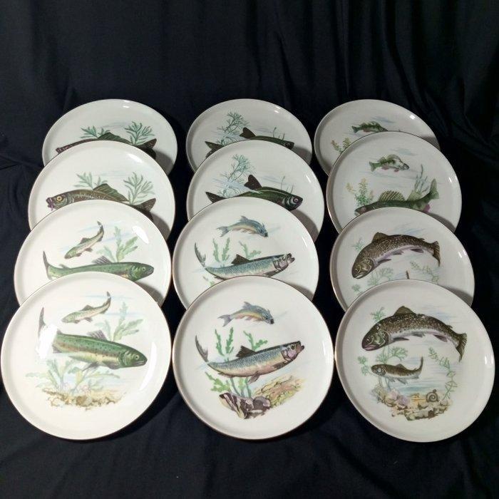 Colditz - Bord (12) - Colditz plates - Porselein - GDR, Antiek en Kunst, Antiek | Meubels | Tafels