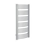 Handdoekradiator Sapho Egeon Gebogen 59.5x123.8 cm Zilver, Ophalen of Verzenden, Nieuw, Overige typen