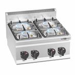 GGM Gastro | Gasfornuis - 19 kW - 4-pits | GHB663P | GHB663P, Verzenden