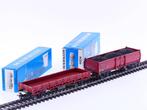 Schaal H0 Märklin 4604 4607 DB hoogboordwagen beladen en..., Hobby en Vrije tijd, Gebruikt, Gelijkstroom, Overige typen, Ophalen of Verzenden