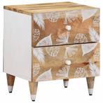 vidaXL Nachtkastje 40x33,5x46 cm massief mangohout, Verzenden, Nieuw, Hout