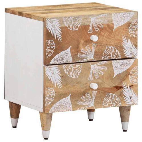 vidaXL Nachtkastje 40x33,5x46 cm massief mangohout, Huis en Inrichting, Slaapkamer | Nachtkastjes, Nieuw, Hout, Verzenden