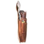 Woodland Kelnerbeurs Holster | Oil pull-up Leer | Bruin, Verzenden