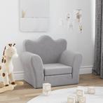 vidaXL Kinderslaapbank zacht pluche lichtgrijs, Kinderen en Baby's, Verzenden, Nieuw