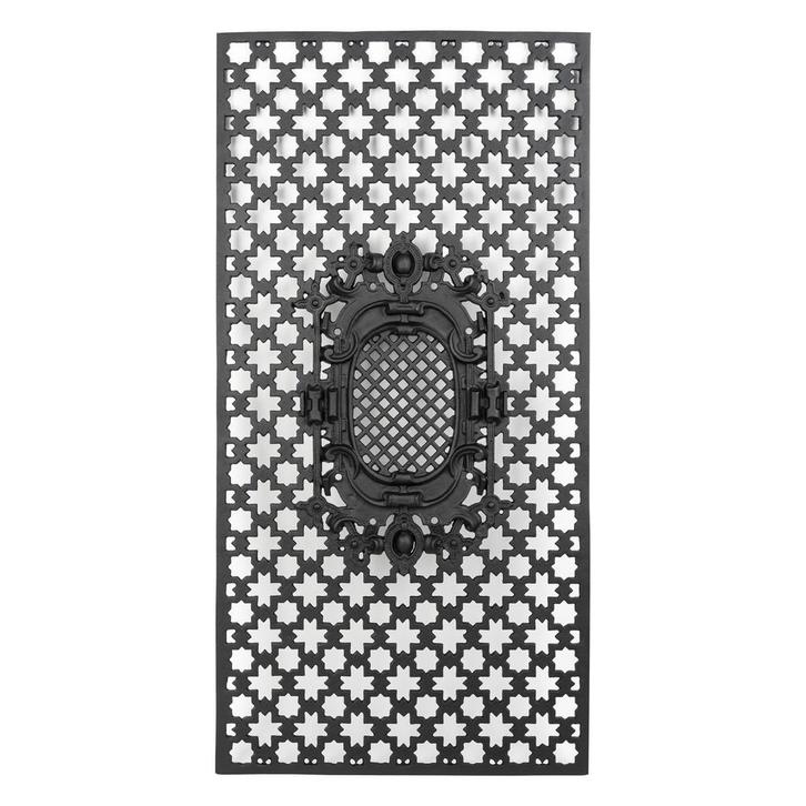 Deurrooster H:104 x B:52 Medaillon R 459 A Decoratie, Tuin en Terras, Tuinwanddecoratie, Verzenden