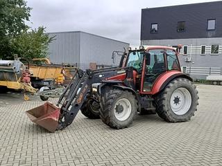 Tractor, Lindner, Geotrac 100 met voorlader Hauer PoMC 11 beschikbaar voor biedingen