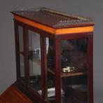 Damessecretaire met vitrine en rijk ingelegde schrijfklep No, Antiek en Kunst, Ophalen of Verzenden