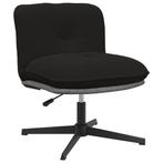 vidaXL Bureaustoel zwart gekrulde wolachtige stof, Huis en Inrichting, Stoelen, Verzenden, Nieuw, Zwart