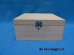 houten kisten vierkant, Huis en Inrichting, Woonaccessoires | Kisten, Minder dan 50 cm, Nieuw, Minder dan 50 cm, Minder dan 50 cm