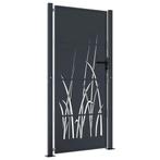 Stalen Poort met Grasdesign - Tweedekansje - OP = OP!, Tuin en Terras, Tuinhekken en Hekwerk, Met poort, Nieuw, Ophalen of Verzenden