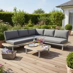 Amore platform hoek loungeset 3 delig latte zand aluminium, Tuin en Terras, Tuinsets en Loungesets, Ophalen of Verzenden, Nieuw