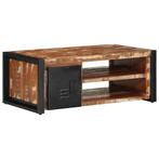 vidaXL Salontafel 90x50x36 cm massief gerecycled hout, 50 tot 100 cm, Verzenden, Nieuw, 50 tot 100 cm