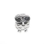 Pandora bedel; Zilver; Owl Charm, Sieraden, Tassen en Uiterlijk, Bedels, Pandora, Gebruikt, Verzenden