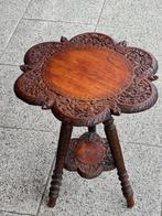 Bijzettafel - Hagedis uitgesneden - Teak/Palissander -