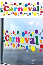 Raamsticker Carnaval 75cm, Hobby en Vrije tijd, Feestartikelen, Verzenden, Nieuw