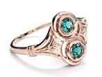 Zonder Minimumprijs - Ring - 9 kt. Roségoud, Zilver -, Sieraden, Tassen en Uiterlijk, Ringen, Nieuw