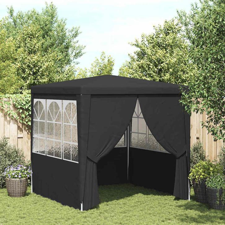 vidaXL Partytent met wanden professioneel 90 g/m² 2,5x2,5 m, Tuin en Terras, Partytenten, Partytent, Nieuw, Verzenden
