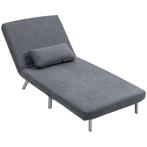 Fauteuil - Slaapstoel – Comfortabel en praktisch - Grijs, Huis en Inrichting, Slaapkamer | Slaapbanken, Ophalen of Verzenden, Nieuw