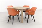 Hartman Sophie tuinstoel Terra/Rome grey 100 cm. - 5-delig, Verzenden, Nieuw, Hout, Tuinset