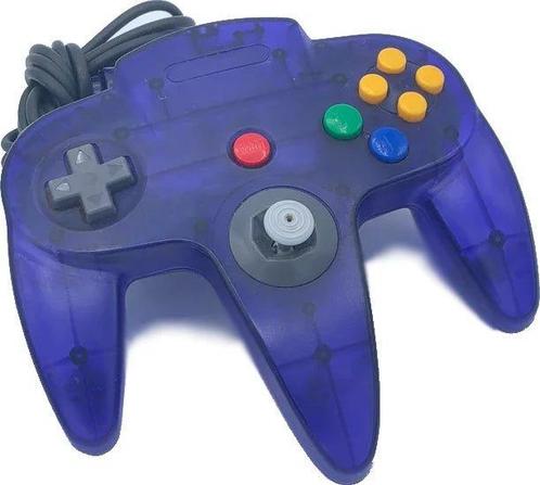Teknogame controller voor Nintendo 64 clear purple, Spelcomputers en Games, Spelcomputers | Nintendo Consoles | Accessoires, Verzenden