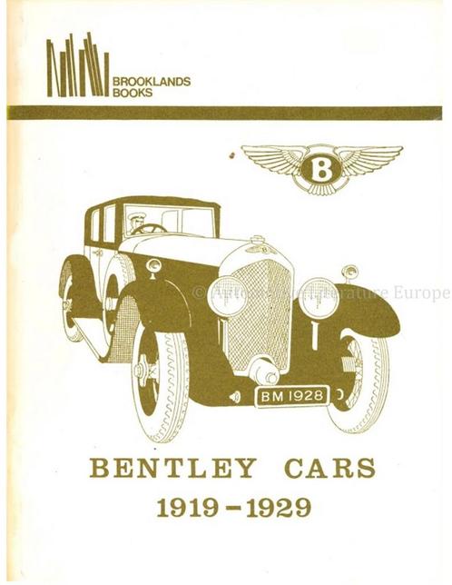 BENTLEY CARS 1919 - 1929 (BROOKLANDS), Boeken, Auto's | Boeken