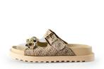 Guess Slippers in maat 38 Goud | 10% extra korting, Kleding | Dames, Schoenen, Slippers, Verzenden, Zo goed als nieuw, Overige kleuren