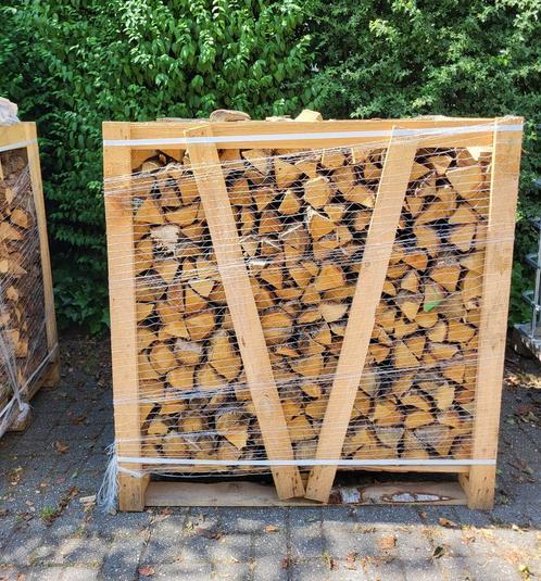 gestapelde kuub puur eikenhout thuisbezorgd aanbieding!, Tuin en Terras, Haardhout, Blokken, 6 m³ of meer, Eikenhout, Verzenden