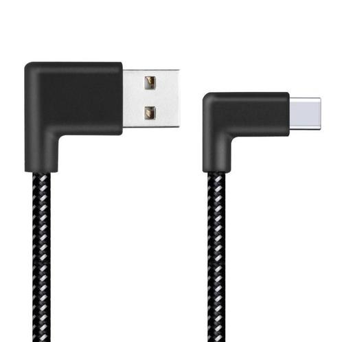 Hoek - USB-C Oplader en Data USB Kabel voor iPhone  15cm., Telecommunicatie, Mobiele telefoons | Toebehoren en Onderdelen, Snoer of kabel
