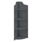 Hoekkast Bjurholm met 4 vakken 90x28x28 cm donkergrijs, Verzenden, Nieuw