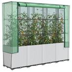 vidaXL Plantenbak verhoogd met kashoes 160x40x153 cm, Tuin en Terras, Bloembakken en Plantenbakken, Verzenden, Nieuw, Kunststof