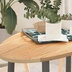 vidaXL Tafelblad 100x50x2 cm ovaal massief eikenhout, Huis en Inrichting, Tafels | Eettafels, Verzenden, Nieuw