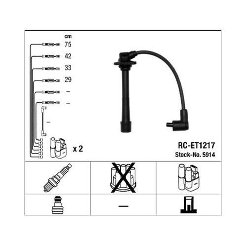 Ngk Rc-Et1217 Bougiekabelset, Computers en Software, Laptop-opladers, Verzenden