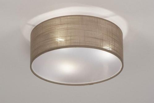 Rietveld Plafondlampen - Taupe - Stof, Huis en Inrichting, Lampen | Plafondlampen, Verzenden