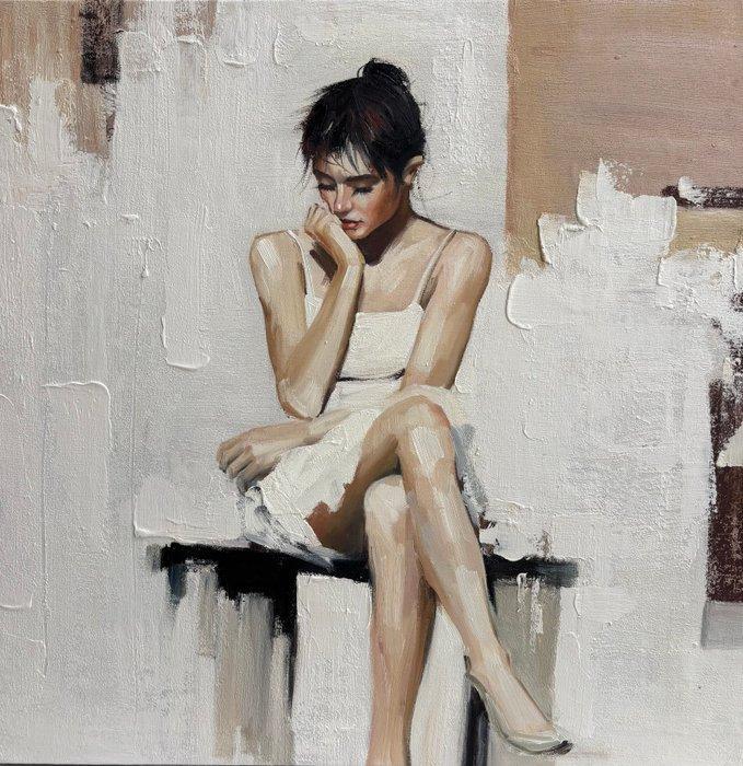 Yannis - Calme fragile 2, Antiek en Kunst, Kunst | Schilderijen | Modern