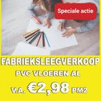 FABRIEKSLEEGVERKOOP! Franse eiken PVC vloeren v.a. 2,98 pm2!, Kunststof, 50 tot 150 cm, Overige typen, Nieuw