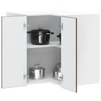 vidaXL Keukenwandhoekkast Kalmar bewerkt hout bruin, Huis en Inrichting, Keuken | Keukenelementen, Verzenden, Nieuw, Bruin
