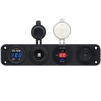 ProRide 12V USB Autolader 1 Poorten - Voltmeter, Schakelaar, Verzenden, Nieuw