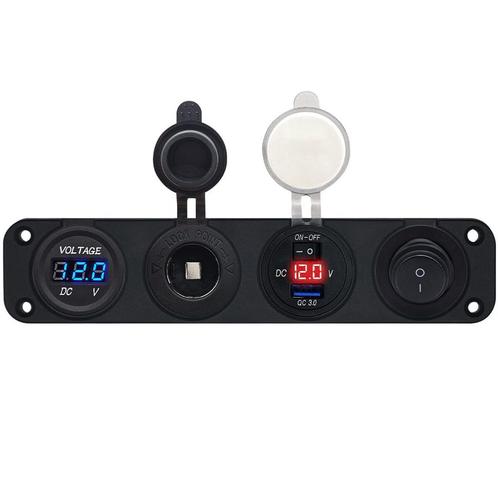 ProRide 12V USB Autolader 1 Poorten - Voltmeter, Schakelaar, Doe-het-zelf en Verbouw, Elektra en Kabels, Nieuw, Verzenden