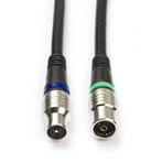 Coax kabel - Technetix - 5 meter (Digitaal, Zwart), Verzenden, Nieuw