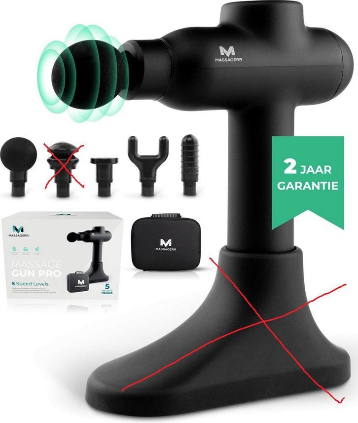 2dekans | Massagerr® Massage Gun PRO – Professioneel, Sport en Fitness, Massageproducten, Gebruikt, Ophalen of Verzenden